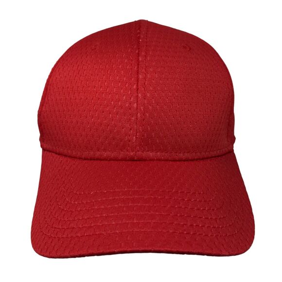 Otto Men's Strapback Hat Red Size OSFM 100% Polyester Adjustable - Picture 1 of 8